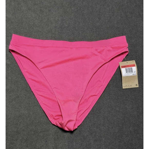 Nike Essential High Waist Swim‎ Bottoms Large Pink New NWT NESSB347 - Picture 1 of 7
